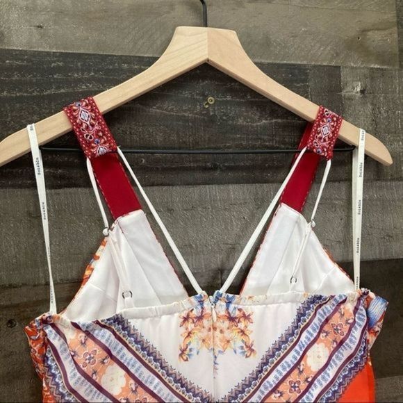 Soieblu Scarf Print Strappy Maxi Dress - Picture 9 of 14